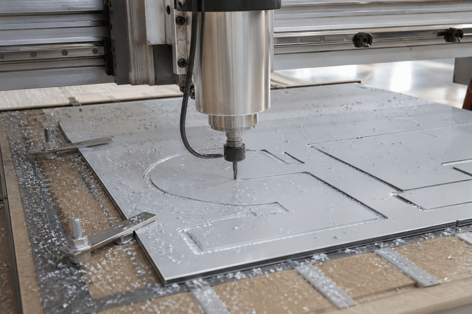 CNC router ile kompozit panel kesimi